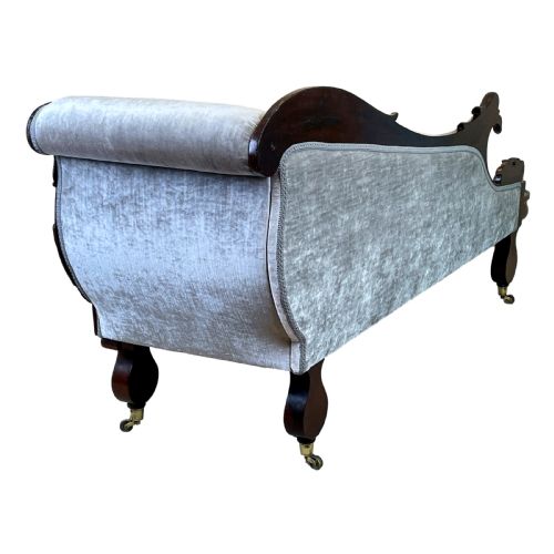 REGENCY MAHOGANY CHAISE LONGUE - ADDITIONAL PHOTO 1