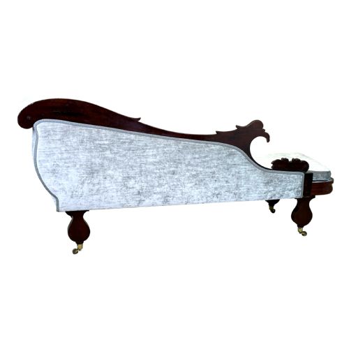 REGENCY MAHOGANY CHAISE LONGUE - ADDITIONAL PHOTO 3