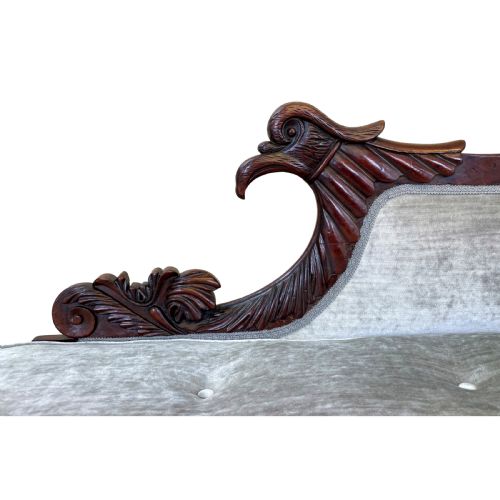 REGENCY MAHOGANY CHAISE LONGUE - ADDITIONAL PHOTO 7
