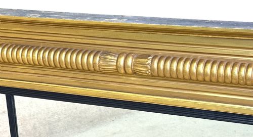 SMALL 19TH CENTURY GILT OVERMANTLE MIRROR - ADDITIONAL PHOTO 2