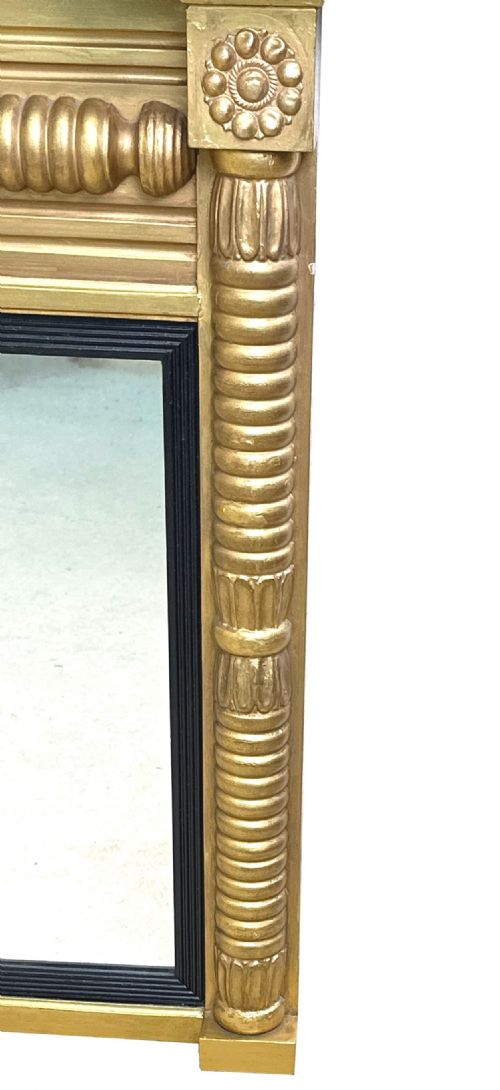 SMALL 19TH CENTURY GILT OVERMANTLE MIRROR - ADDITIONAL PHOTO 3