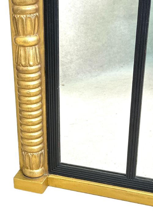 SMALL 19TH CENTURY GILT OVERMANTLE MIRROR - ADDITIONAL PHOTO 5