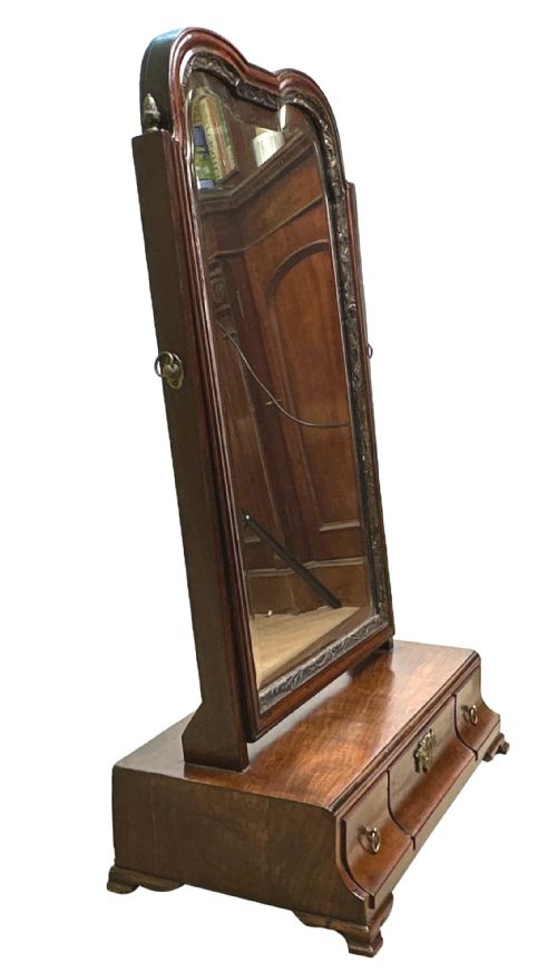 GEORGIAN MAHOGANY DRESSING TABLE MIRROR - ADDITIONAL PHOTO 1