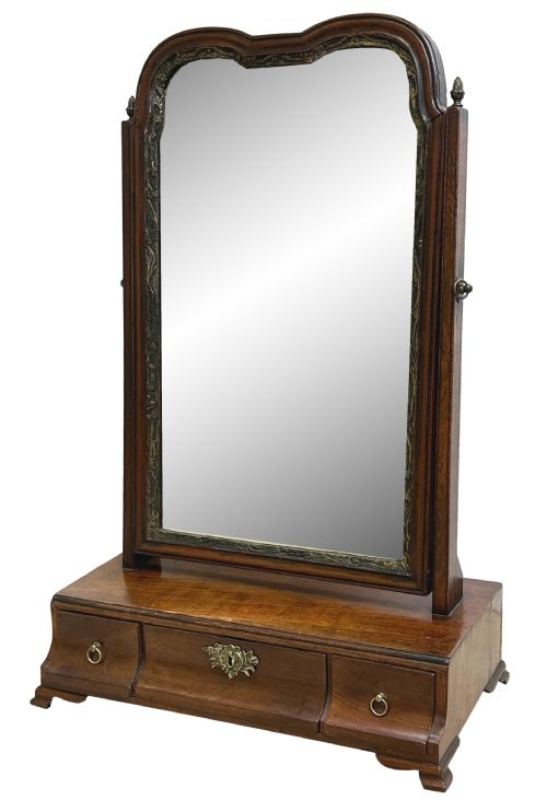 GEORGIAN MAHOGANY DRESSING TABLE MIRROR - ADDITIONAL PHOTO 3