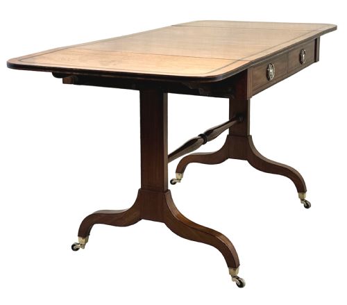 19TH CENTURY REGENCY MAHOGANY SOFA TABLE - ADDITIONAL PHOTO 3
