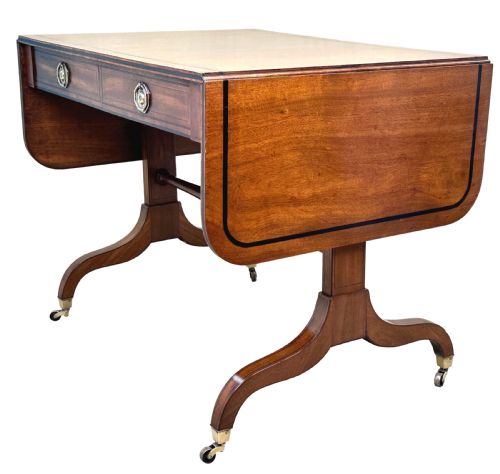 19TH CENTURY REGENCY MAHOGANY SOFA TABLE - ADDITIONAL PHOTO 5