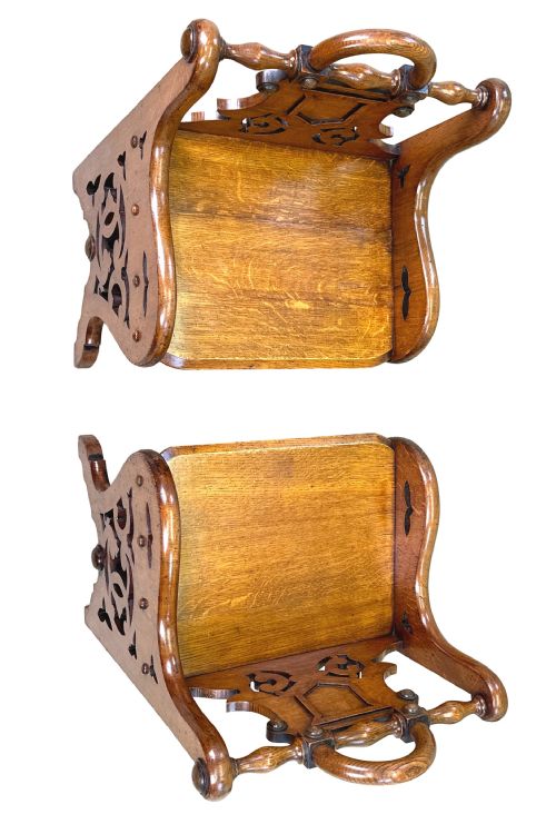 PAIR OF 19TH CENTURY OAK HALL SEATS - ADDITIONAL PHOTO 11