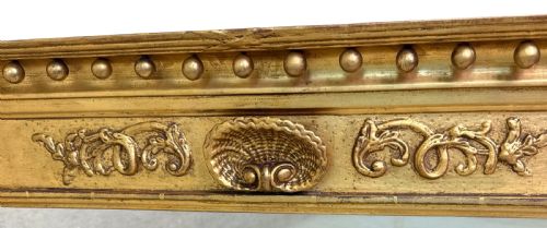 REGENCY GILTWOOD GESSO OVERMANTLE MIRROR - ADDITIONAL PHOTO 3