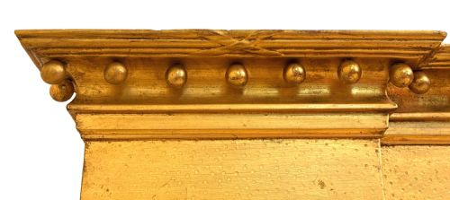 REGENCY GILTWOOD GESSO OVERMANTLE MIRROR - ADDITIONAL PHOTO 5