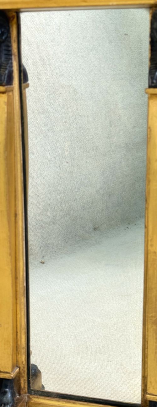REGENCY GILTWOOD GESSO OVERMANTLE MIRROR - ADDITIONAL PHOTO 6