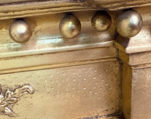 REGENCY GILTWOOD GESSO OVERMANTLE MIRROR - ADDITIONAL PHOTO 7