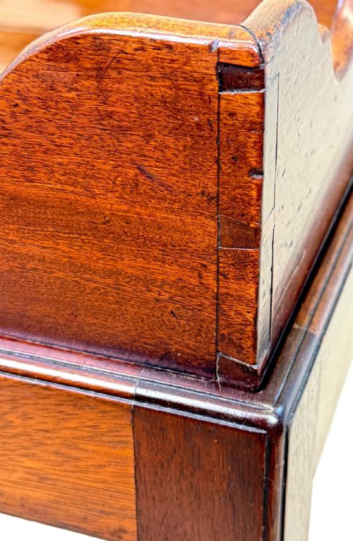 GEORGIAN MAHOGANY RECTANGULAR TRAY ON STAND - ADDITIONAL PHOTO 7