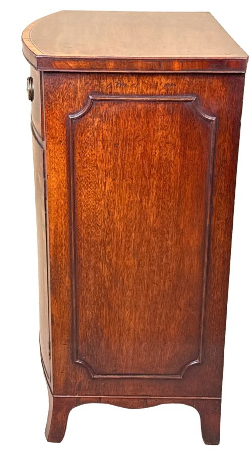 GEORGIAN 18TH CENTURY BOWFRONT SIDE CUPBOARD - ADDITIONAL PHOTO 7