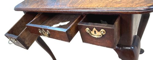 18TH CENTURY GEORGIAN OAK LOWBOY - ADDITIONAL PHOTO 6