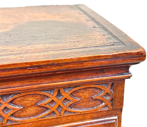 GEORGIAN 18TH CENTURY MINIATURE TALLBOY CHEST ON CHEST - ADDITIONAL PHOTO 3