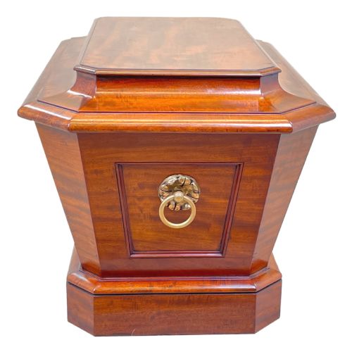 ENGLISH REGENCY MAHOGANY SARCOPHAGUS SHAPED WINE COOLER - ADDITIONAL PHOTO 1