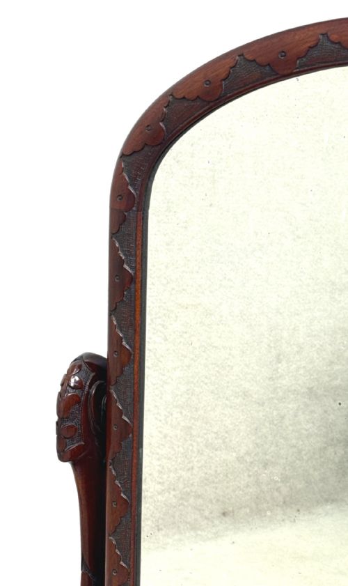 fig 2. Victorian Burr Walnut Dressing Table Mirror