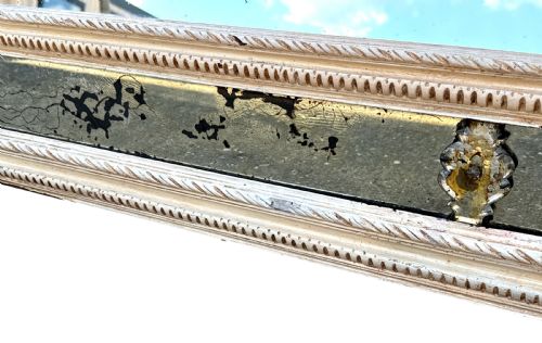 RARE LARGE 19TH CENTURY ITALIAN PAINTED MARGINAL MIRROR - ADDITIONAL PHOTO 5