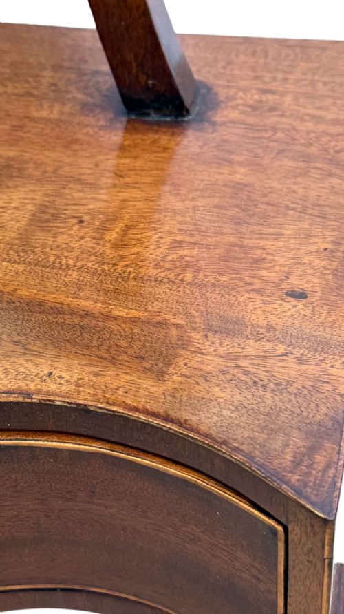 LARGE GEORGIAN MAHOGANY SERPENTINE DRESSING TABLE MIRROR - ADDITIONAL PHOTO 7
