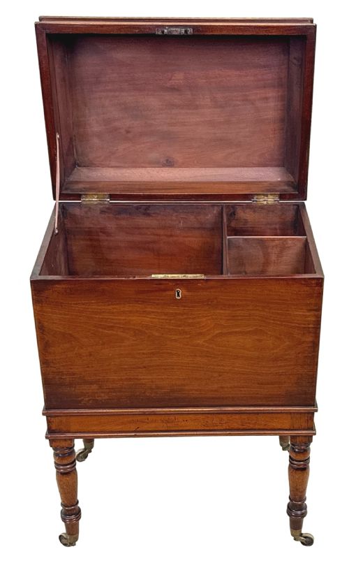 SMALL GEORGIAN MAHOGANY BOX CELLARETTE - ADDITIONAL PHOTO 3