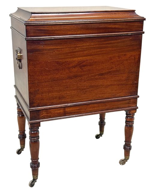 SMALL GEORGIAN MAHOGANY BOX CELLARETTE - ADDITIONAL PHOTO 8