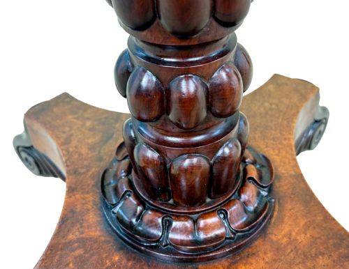19TH CENTURY SPECIMEN WOOD TOP OCCASIONAL TABLE - ADDITIONAL PHOTO 1