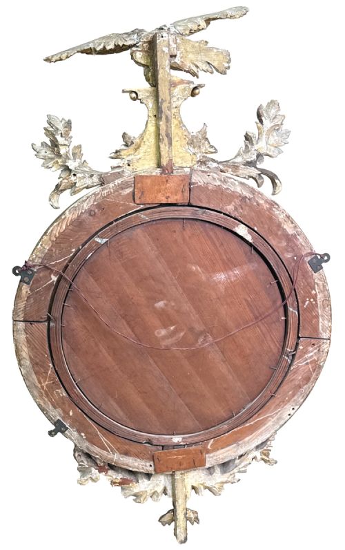 REGENCY GILTWOOD CIRCULAR CONVEX MIRROR - ADDITIONAL PHOTO 10
