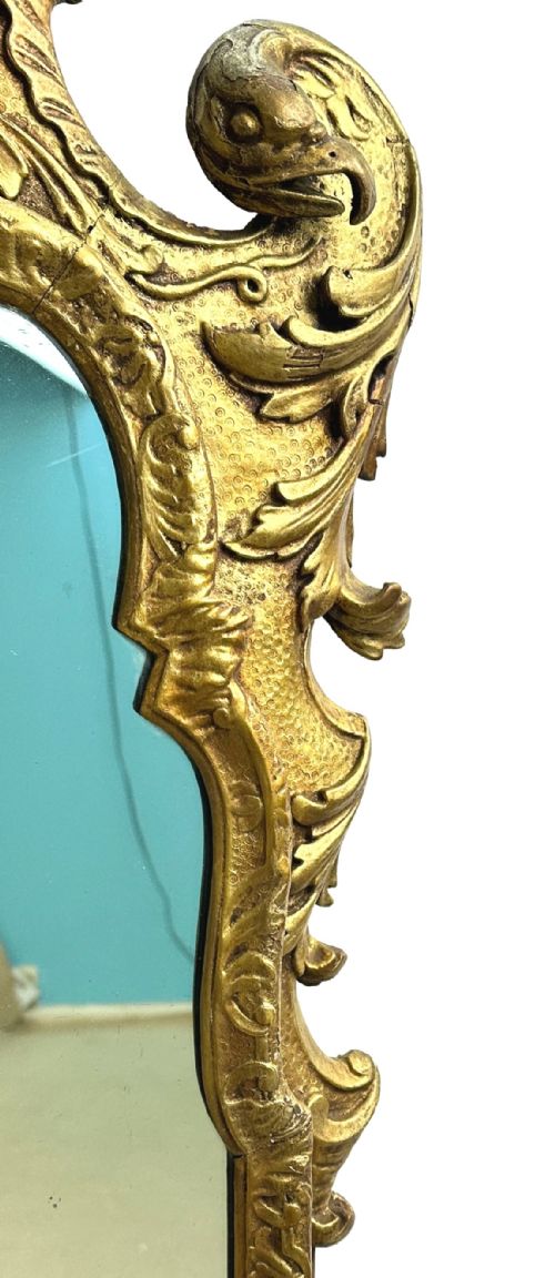 LATE 19TH CENTURY GILT WALL MIRROR - ADDITIONAL PHOTO 5