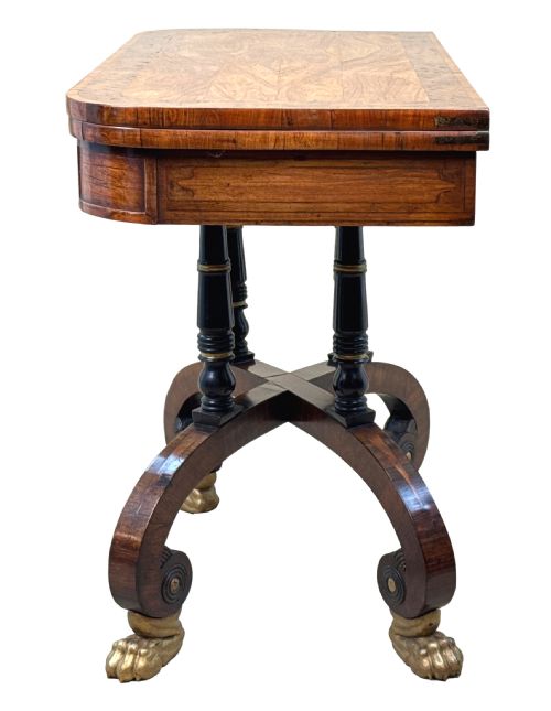 REGENCY 19TH CENTURY KINGWOOD CARD TABLE - ADDITIONAL PHOTO 8