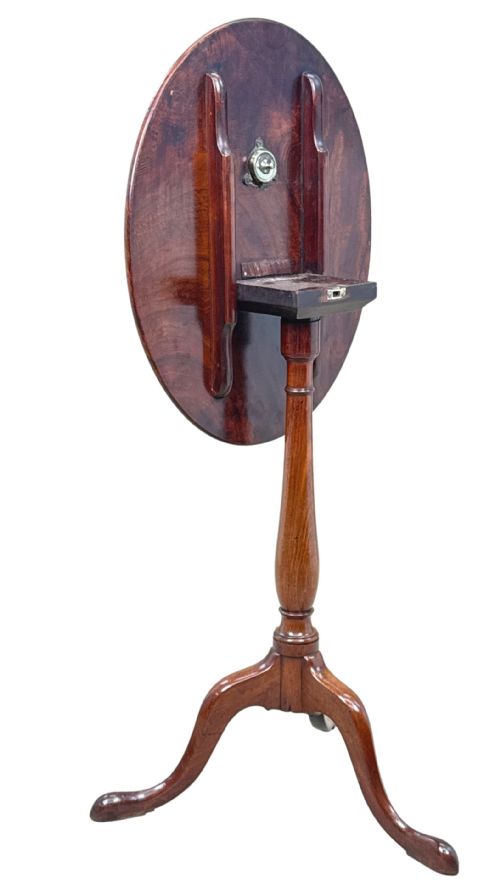 GEORGIAN 18TH CENTURY OVAL MAHOGANY WINE TABLE - ADDITIONAL PHOTO 5