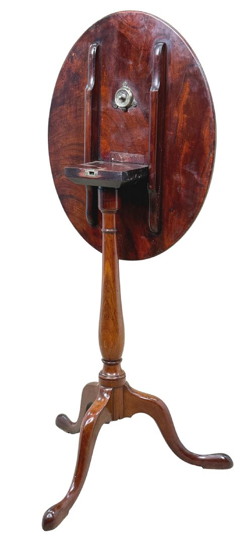 GEORGIAN 18TH CENTURY OVAL MAHOGANY WINE TABLE - ADDITIONAL PHOTO 6