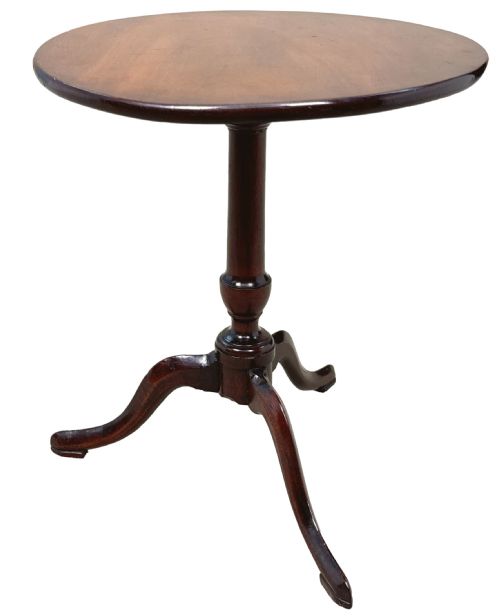 GEORGIAN 18TH CENTURY MINIATURE MAHOGANY TRIPOD TABLE - ADDITIONAL PHOTO 3