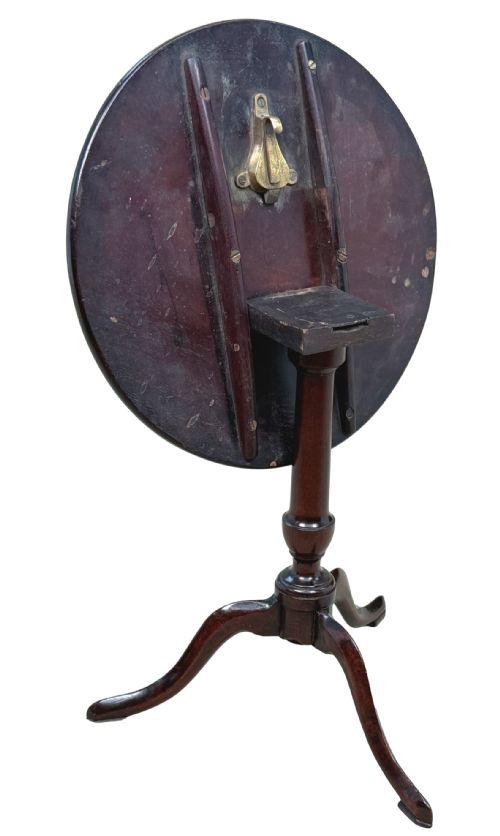 GEORGIAN 18TH CENTURY MINIATURE MAHOGANY TRIPOD TABLE - ADDITIONAL PHOTO 6