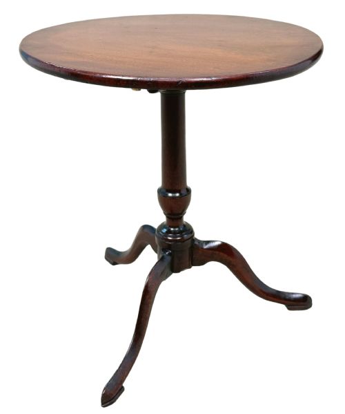 GEORGIAN 18TH CENTURY MINIATURE MAHOGANY TRIPOD TABLE - ADDITIONAL PHOTO 7