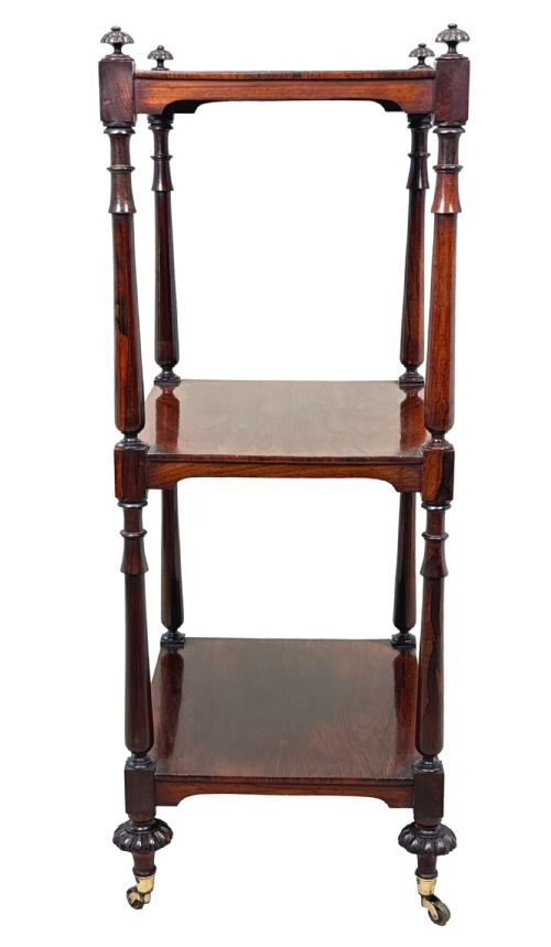 SMALL REGENCY ROSEWOOD WHATNOT - ADDITIONAL PHOTO 2