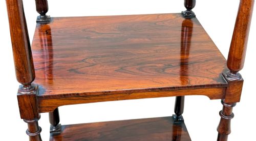 SMALL REGENCY ROSEWOOD WHATNOT - ADDITIONAL PHOTO 6