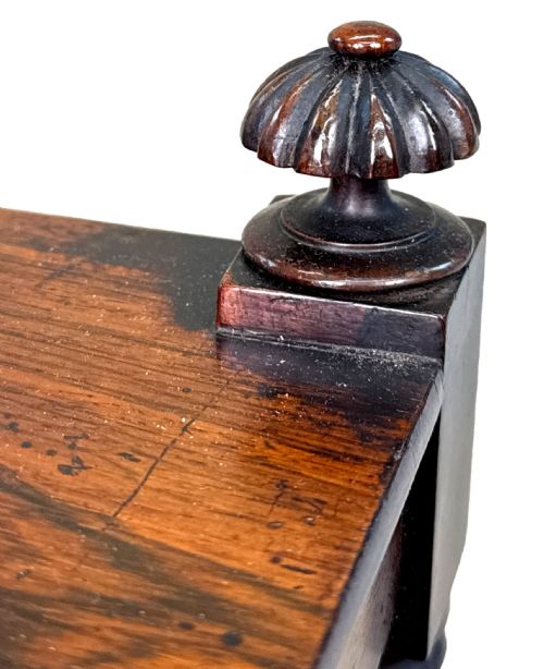SMALL REGENCY ROSEWOOD WHATNOT - ADDITIONAL PHOTO 11