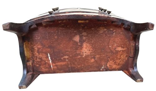 GEORGIAN MAHOGANY MINIATURE BOWFRONT CHEST OF DRAWERS - ADDITIONAL PHOTO 7