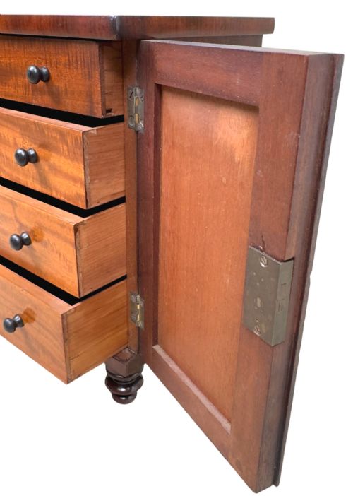 REGENCY MAHOGANY MINIATURE TABLE CABINET - ADDITIONAL PHOTO 4