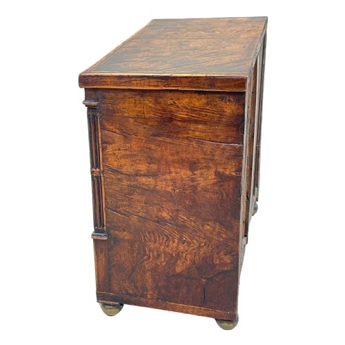 REGENCY BURR OAK MINIATURE CHEST OF DRAWERS - ADDITIONAL PHOTO 2
