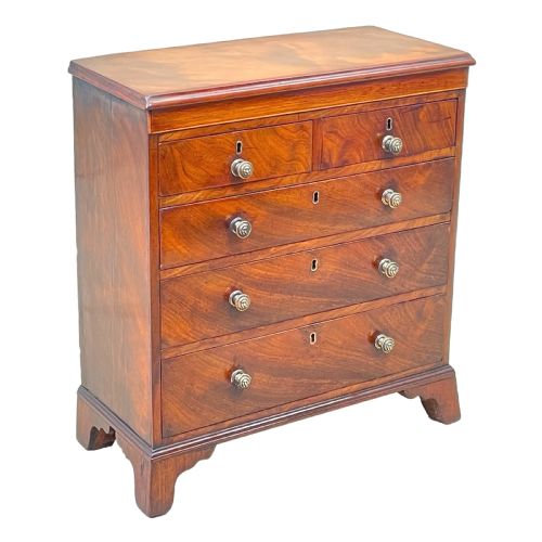 GEORGIAN MAHOGANY MINIATURE CHEST - ADDITIONAL PHOTO 3