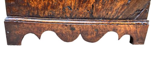 GEORGIAN 18TH CENTURY ELM TABLE TOP BUREAU - ADDITIONAL PHOTO 5