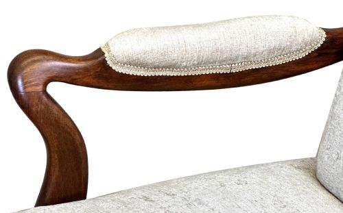 PAIR OF 19TH CENTURY ROSEWOOD LIBRARY ARMCHAIRS - ADDITIONAL PHOTO 2