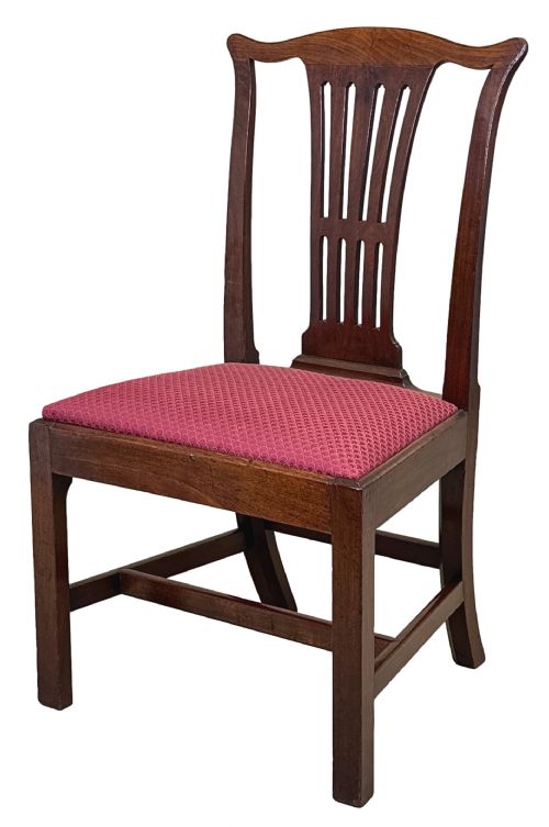 SET OF 6 CHIPPENDALE PERIOD MAHOGANY DINING CHAIRS - ADDITIONAL PHOTO 5