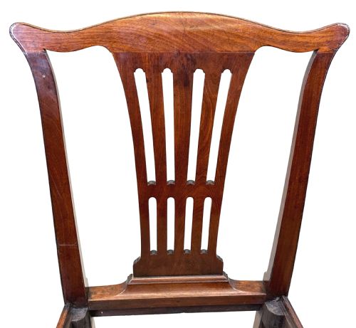 SET OF 6 CHIPPENDALE PERIOD MAHOGANY DINING CHAIRS - ADDITIONAL PHOTO 6