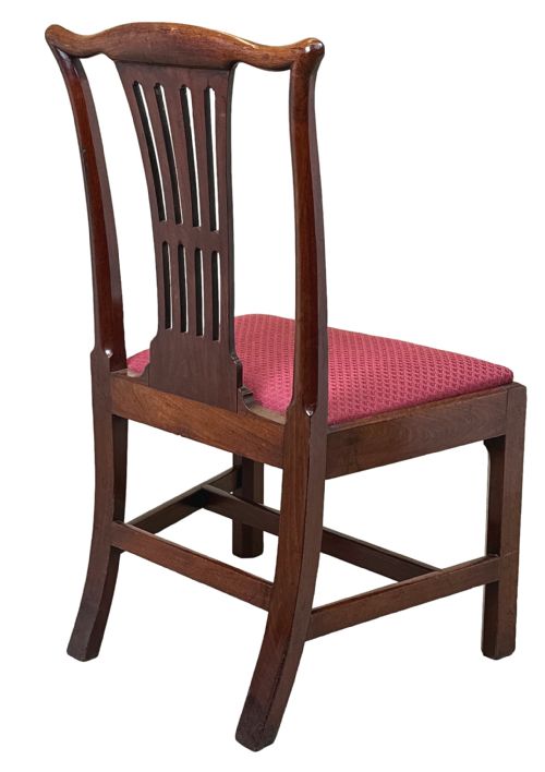 SET OF 6 CHIPPENDALE PERIOD MAHOGANY DINING CHAIRS - ADDITIONAL PHOTO 7