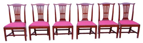 SET OF 6 CHIPPENDALE PERIOD MAHOGANY DINING CHAIRS - ADDITIONAL PHOTO 12