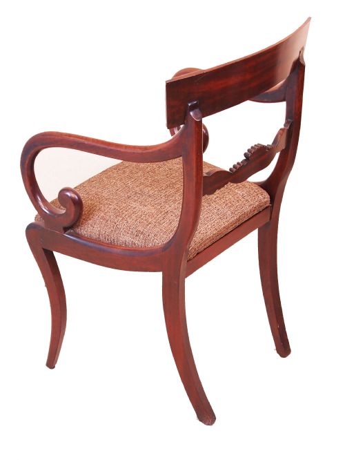 REGENCY MAHOGANY SET OF 8 DINING CHAIRS - ADDITIONAL PHOTO 1