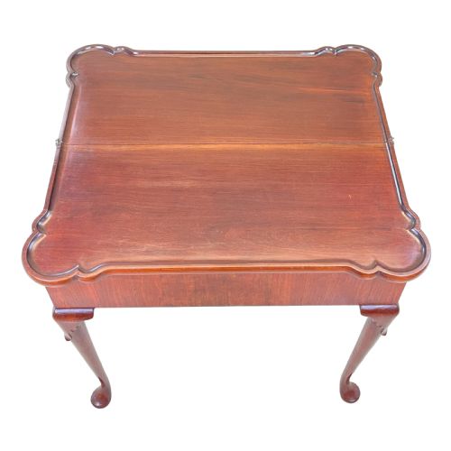 RARE 18TH CENTURY WALNUT TEA SILVER TABLE - ADDITIONAL PHOTO 6
