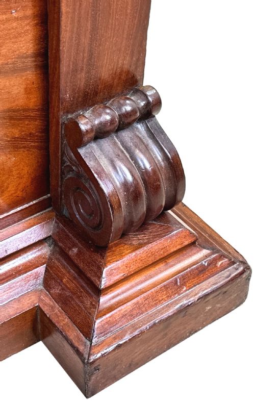 19TH CENTURY MAHOGANY WELLINGTON CHEST - ADDITIONAL PHOTO 5
